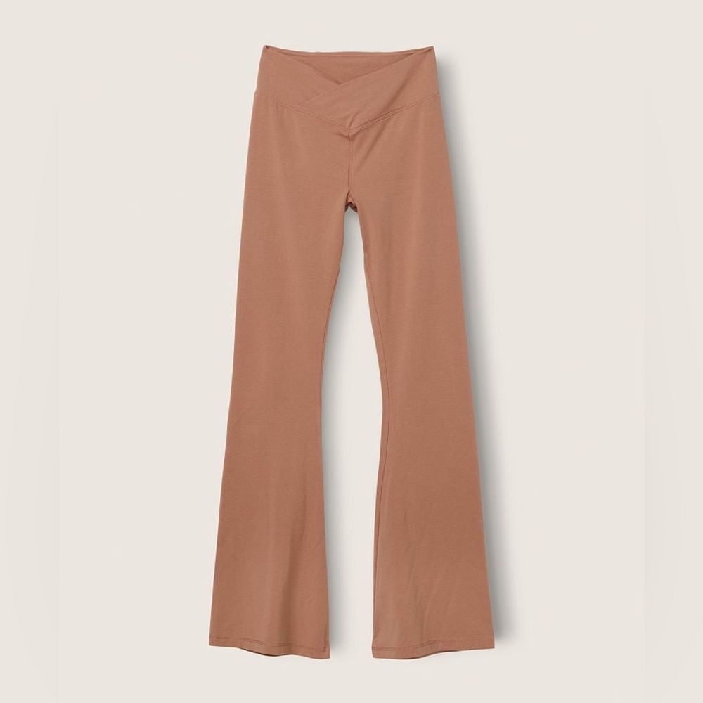 PINK
Cotton High Waist V Crossover Flare Legging in Full Length